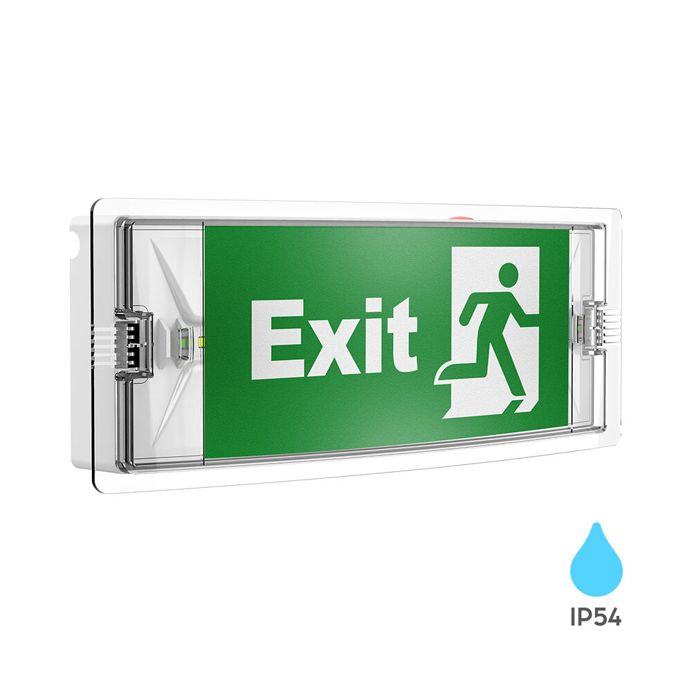 Braytron EXIT LED 3W DUAL IP54 White Emergency Exit Lamp