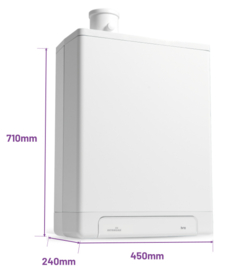 Intergas HRE 36/30A CW5 Kombi Kompakt RF2 (A-label) + Honeywell Round On/Off T87G1006