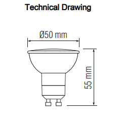 Led Spot GU10 3000K 4W 230V 0010020004