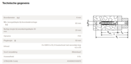 Fischer Constructieplug SXR 6x50 Z 503417