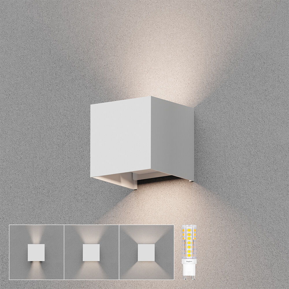 Braytron VEKTA WALL LIGHT 2 WAY White 1xG9 IP65