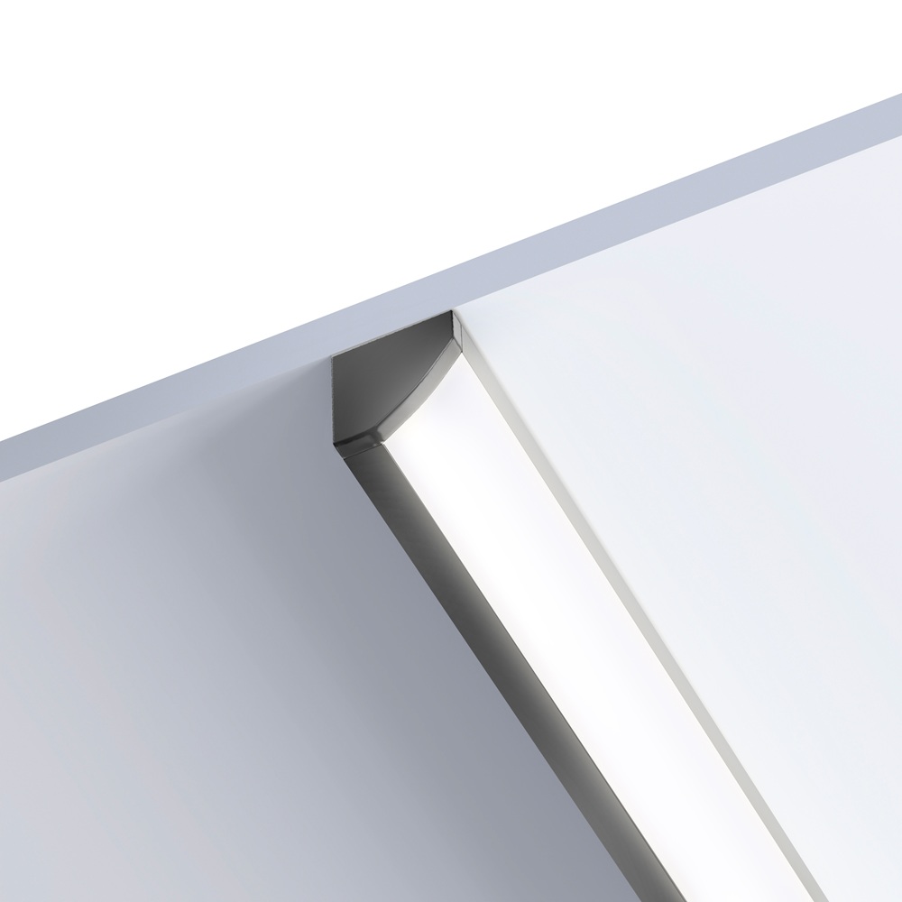Leddle 2m LED Profile Corner Black-LDP