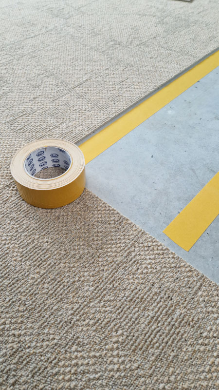 HPX Dubbelzijdige tapijttape - Wit 50mm x 5m CT5005