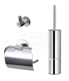 Best Design One-Pack Toilet Accessoires Set Luxe-Rome 4011990