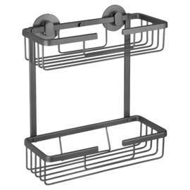 Wire Basket Gun Metal 2 Layers 25 x 11,6 x 30 cm. 3410003
