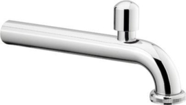 Chroom Muurbuis Haaks met Beluchter Ø32 x 250 mm. U.A.