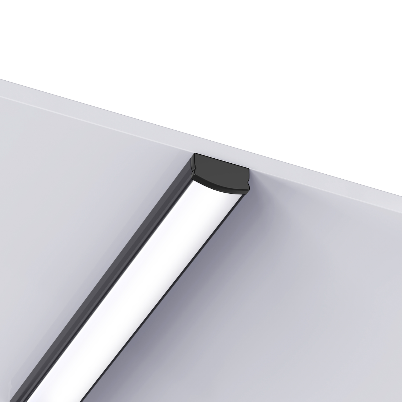 Leddle 2m LED Profile Surface Black-LDP