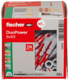 Fischer DuoPower Plug 8x65 (50x) 538251