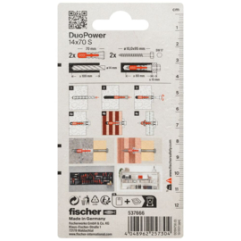 Fischer DuoPower Plug 14x70 S 537666