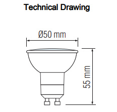 Led Spot GU10 4200K 6W 230V 0010020006