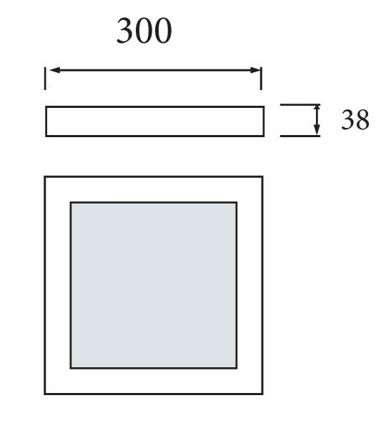 Horoz Sofia White 48W Led Opbouw Square