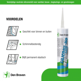 Zwaluw Silicone-No 310ml Aluminium 30619611