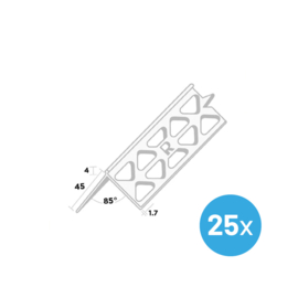 RS PVC 3004-260 Bundel Hoekbeschermer PVC 4 mm. (25x)