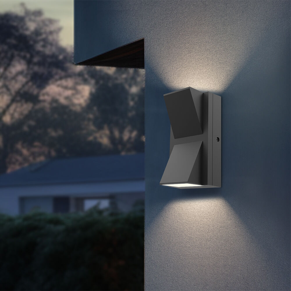 Braytron VEKTA C WL.2 Grey 2x6W 3IN1 IP65 Wall Light