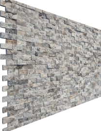 S03 Beige Grey Mix (6x) 3D Steenstrips Marmer 0,53m²