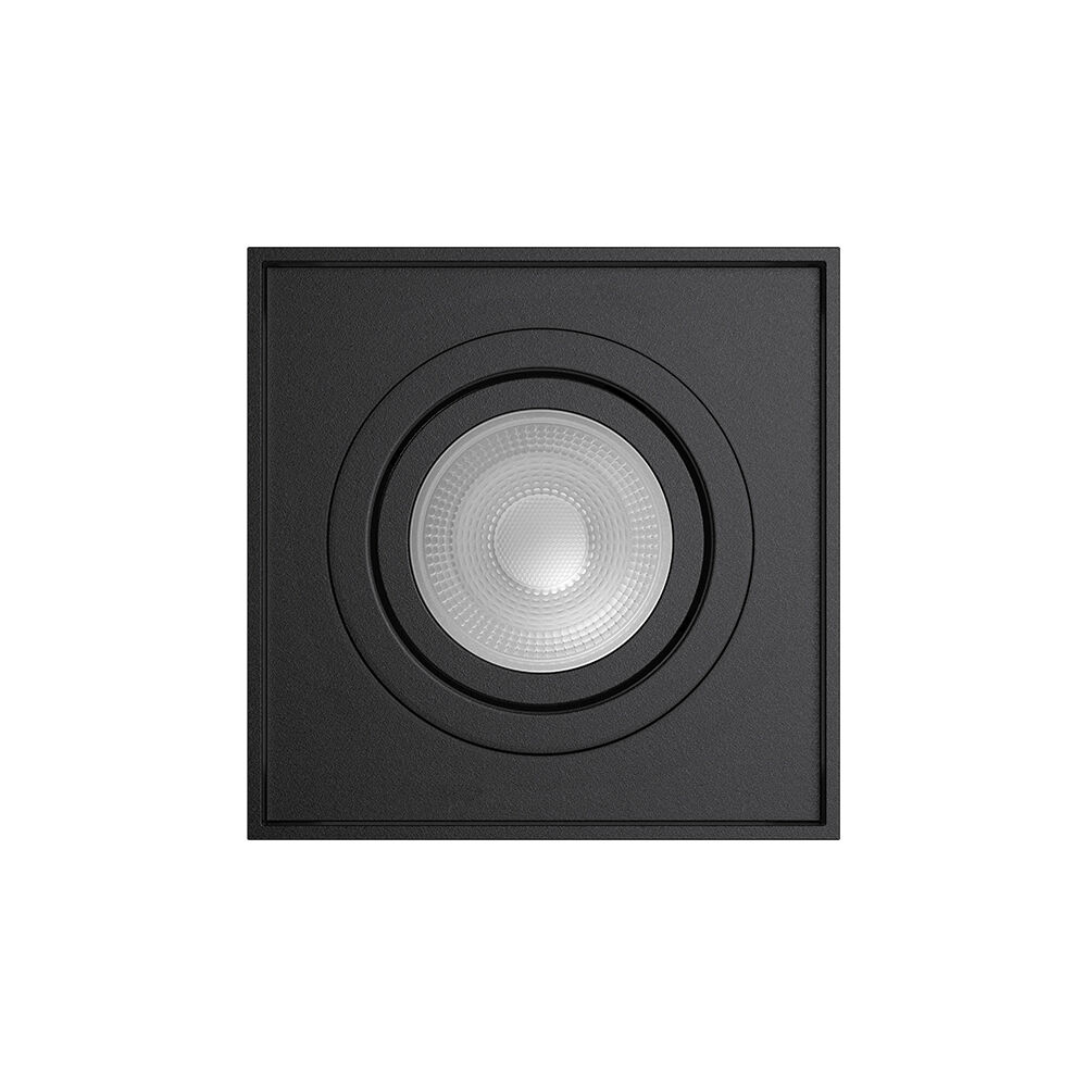 Braytron GAMA SS A SQR Black GU10 IP20 Spotlight Fixture