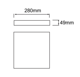 Horoz Andrea 20W Square White 6400K Led