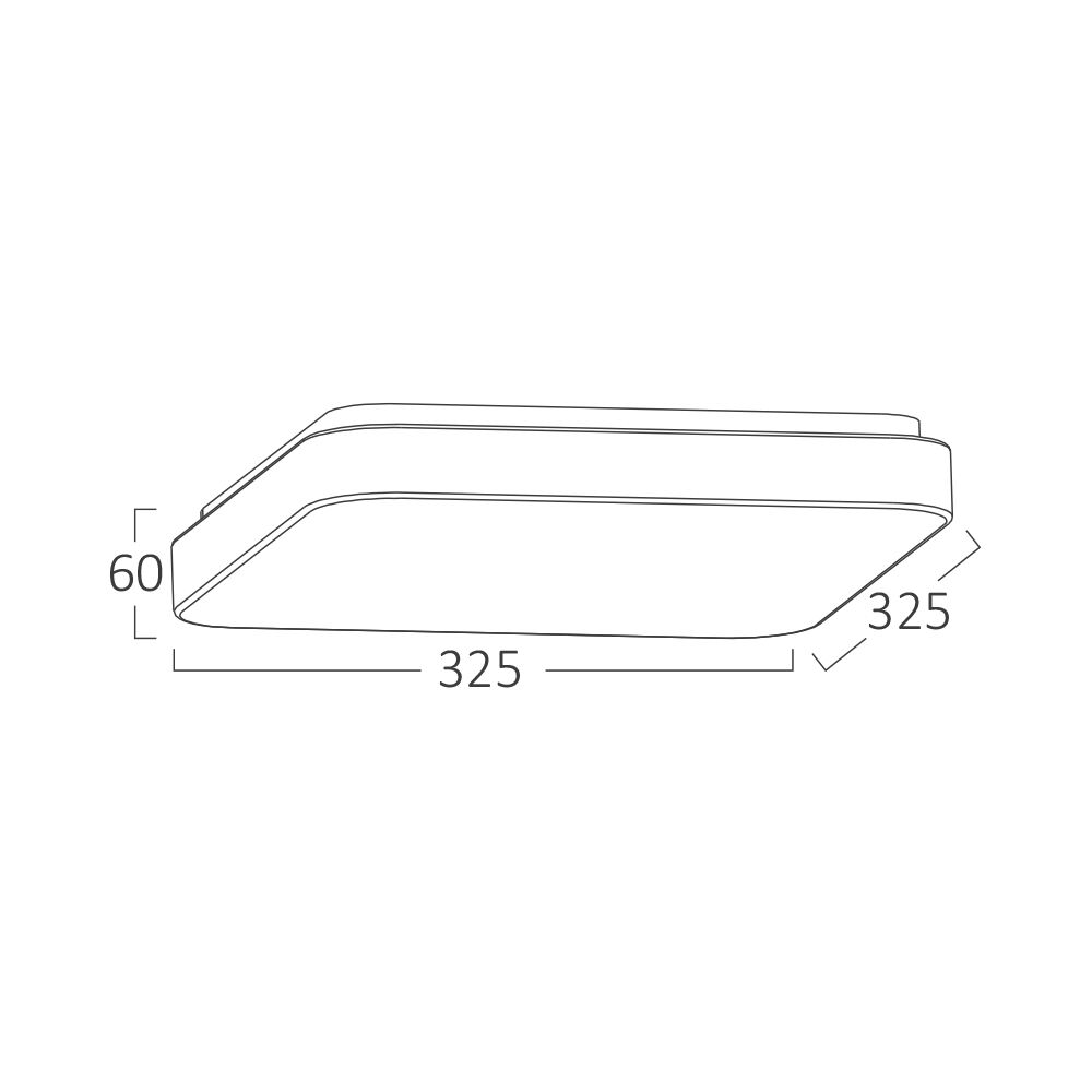Braytron JADE SSA SQR 24W 3IN1 Ceiling Light