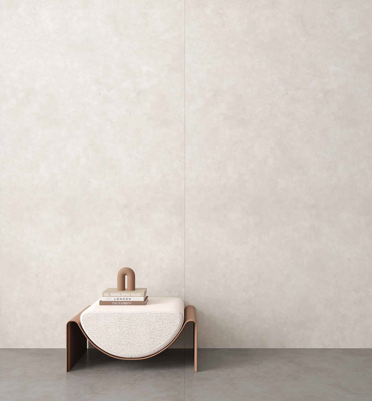 Kale Slab Luxury Cement Wit Mat 120x280cm 6mm