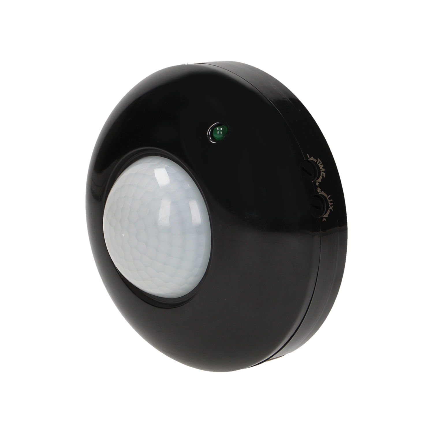 ORNO PIR motion sensor 360° rated load 1200W; IP20 Black