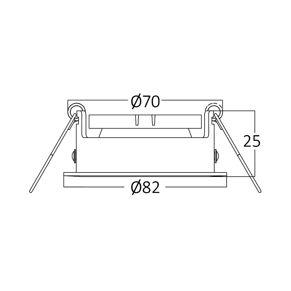 Braytron MITTO ROUND White IP20 Spotlight Fixture