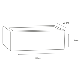 Differnz ZEUS Fonteinset Wit 39x29x12cm