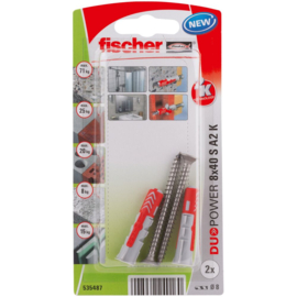 Fischer DuoPower Plug 8x40 S A2 K 535487