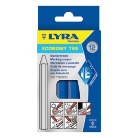 Lyra Economy 795 Vetkrijt Blauw (12x)