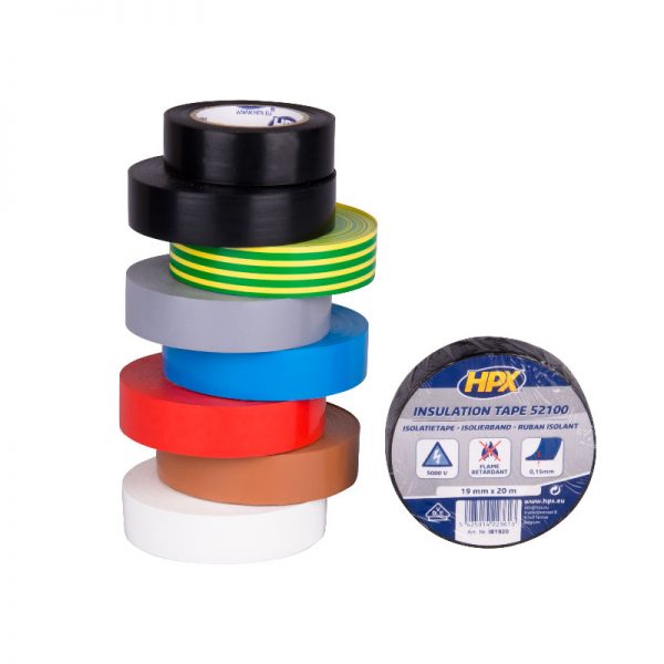 HPX PVC isolatietape VDE - Zwart 19mm x 20m IB1920