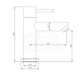 Best Design Ore-Resol Toiletkraan RVS-304 4001550