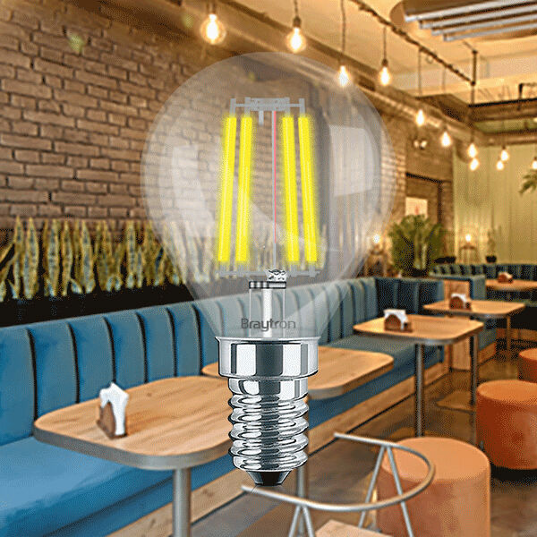 Braytron 4W E14 P45 CLEAR 2700K LED Bulb