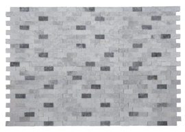 S08 White Grey (6x) 3D Steenstrips Marmer 0,53m²