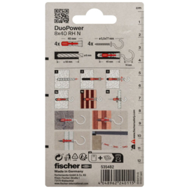 Fischer DuoPower Plug 8x40 RH N K 535482