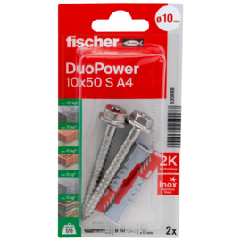 Fischer DuoPower Plug 10x50 S A4 K 535488