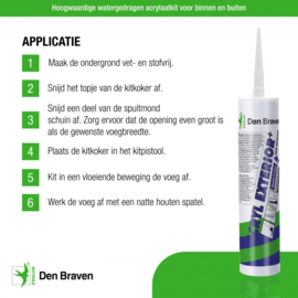 Zwaluw Acryl Exterior+ 310ml Wit 30880021