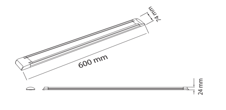 Horoz TETRA SQ-27 60CM 27W 6400K