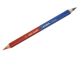 Lyra 4710R duo Potlood Giant 18 cm. Rood-Blauw