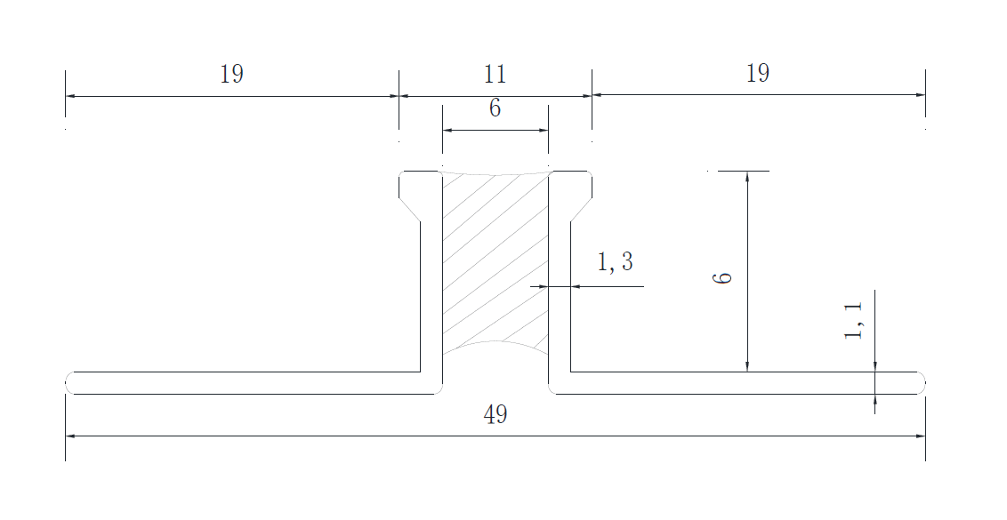 EJOX Dilatatieprofiel Alu Grijs 6 x 2500mm OX-P270709137 Tegelprofiel