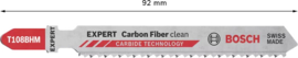 Bosch T108BHM Expert Decoupeerzaagbladen Carbon Fiber Clean (3x) 2608900565