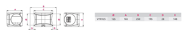 Awenta Buisventilator 2 Speed Ø125 mm. VTR125D
