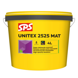 SPS Unitex Muurverf 2525 4 L WIT