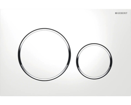Geberit Bedieningsplaat Sigma20 Wit- Glans Chroom- Wit 115882KJ1
