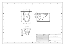 EGE SIMENA Wandcloset met bidet 70303301