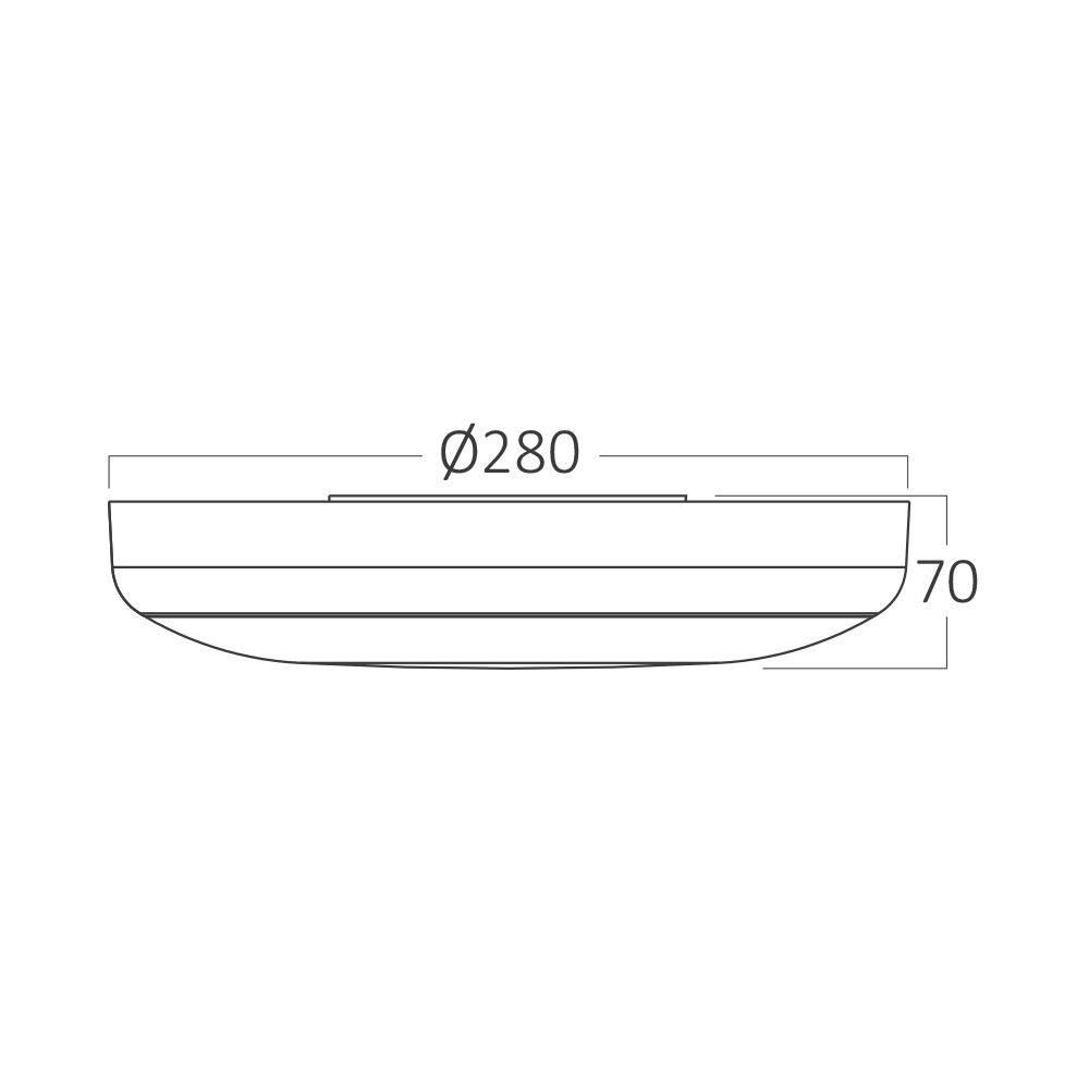 Braytron 20W Ceiling Light 4IN1 MICROWAVE SENSOR IP54
