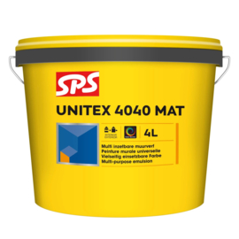 SPS Unitex Muurverf 4040 4 L WIT Bi/Bu