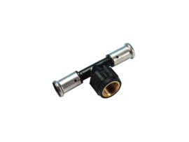 HENCO 11 T-Stuk 63263 Pers Messing PVDF