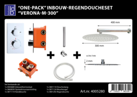 Best Design Verona M300 One-Pack Inbouw Regendoucheset 4005280