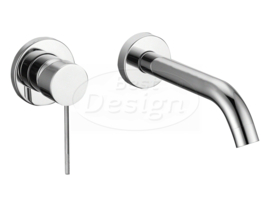 Best Design Ore-Decorata Inbouw-Wandmengkraan Uitloop=20 cm RVS-304 4010550