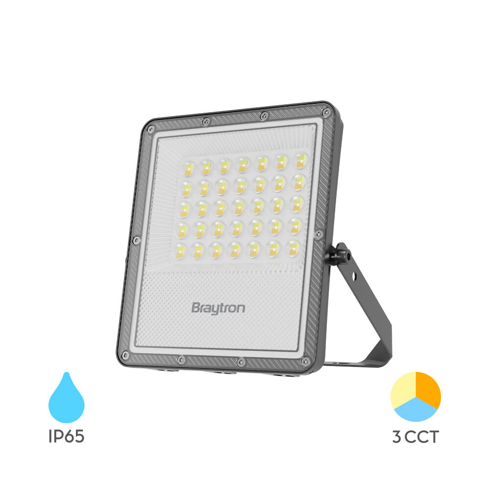Braytron FLOOD PF 30W Grey 3IN1 IP65 LED Floodlight