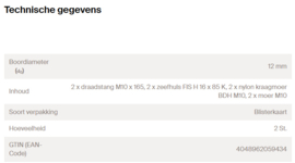 Fischer Injectie-Wastafelbevestiging FIS W M 10 503801